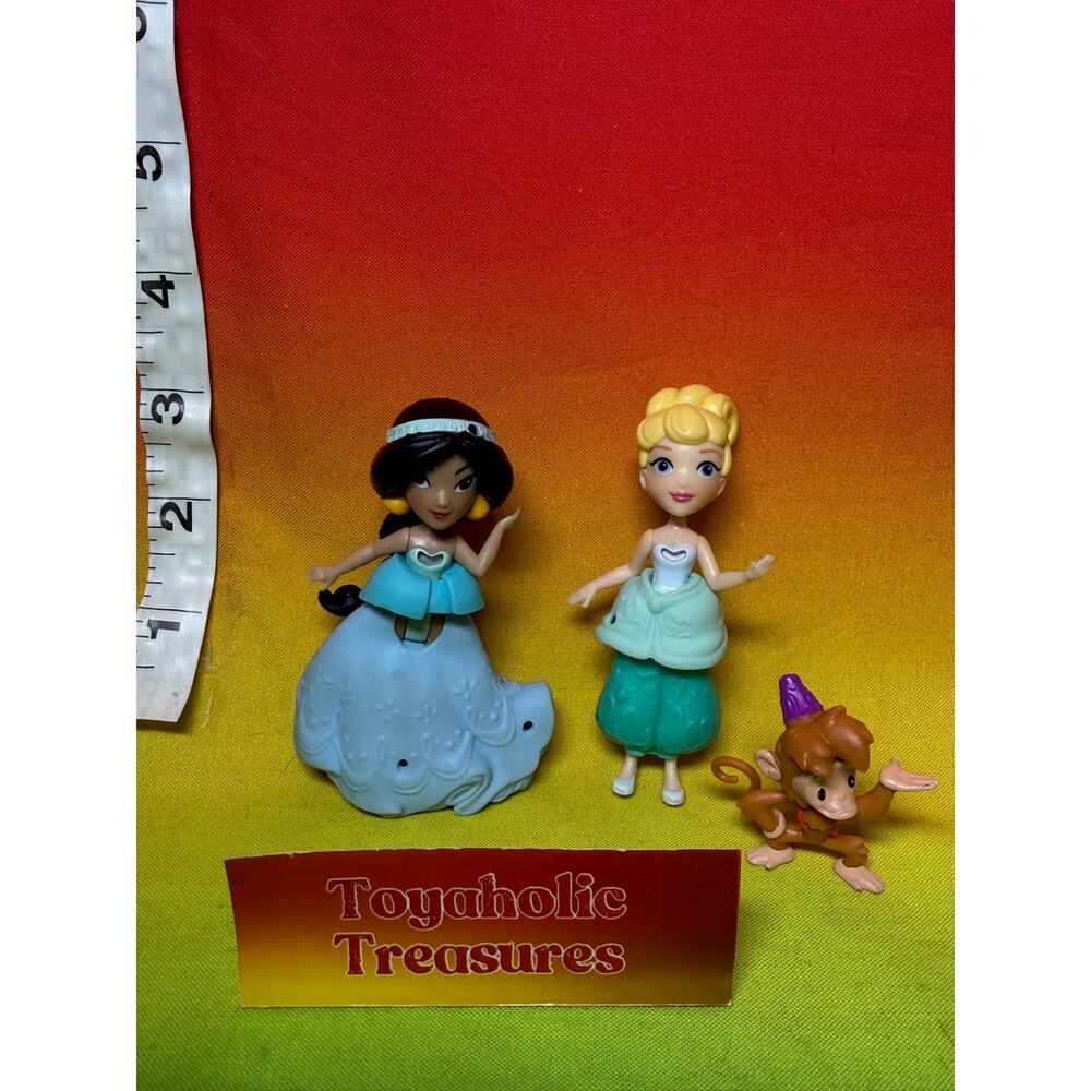 Disney Princess Little Kingdom Dolls Jasmine Cinderella and Abu